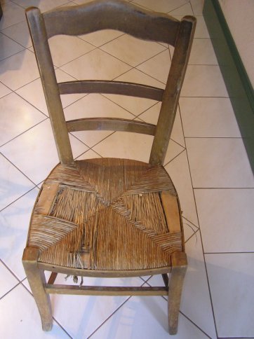 Chaise à restaurer